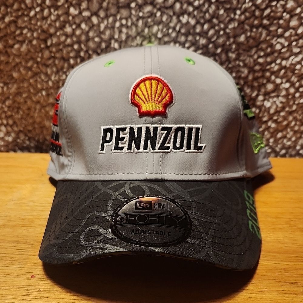 New Era 9Forty Nascar Joey Logano Pennzoil 2019 Playoffs Velcroback Hat - New